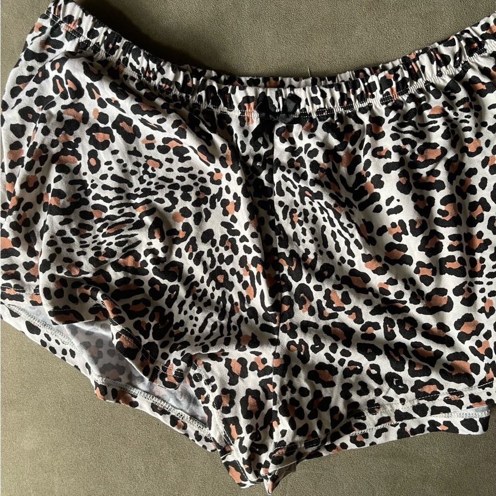 Cheetah Print Pajama Shorts